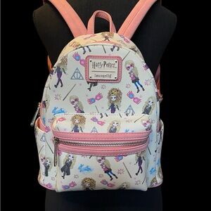 LOUNGEFLY X Harry Potter Luna Lovegood AOP Mini Backpack